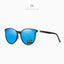 Lunettes de soleil polarisées à monture large en forme de chat avec protection UV