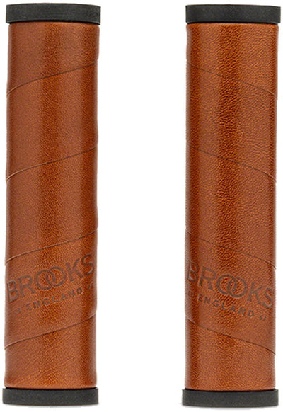 Empuñaduras de Cuero Brooks Willow - Miel 130mm