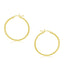 10k Yellow Gold Polished Hoop Earrings - 30 mm