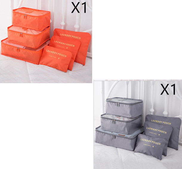 6-Piece Travel Storage Bag Set for Organized Packing