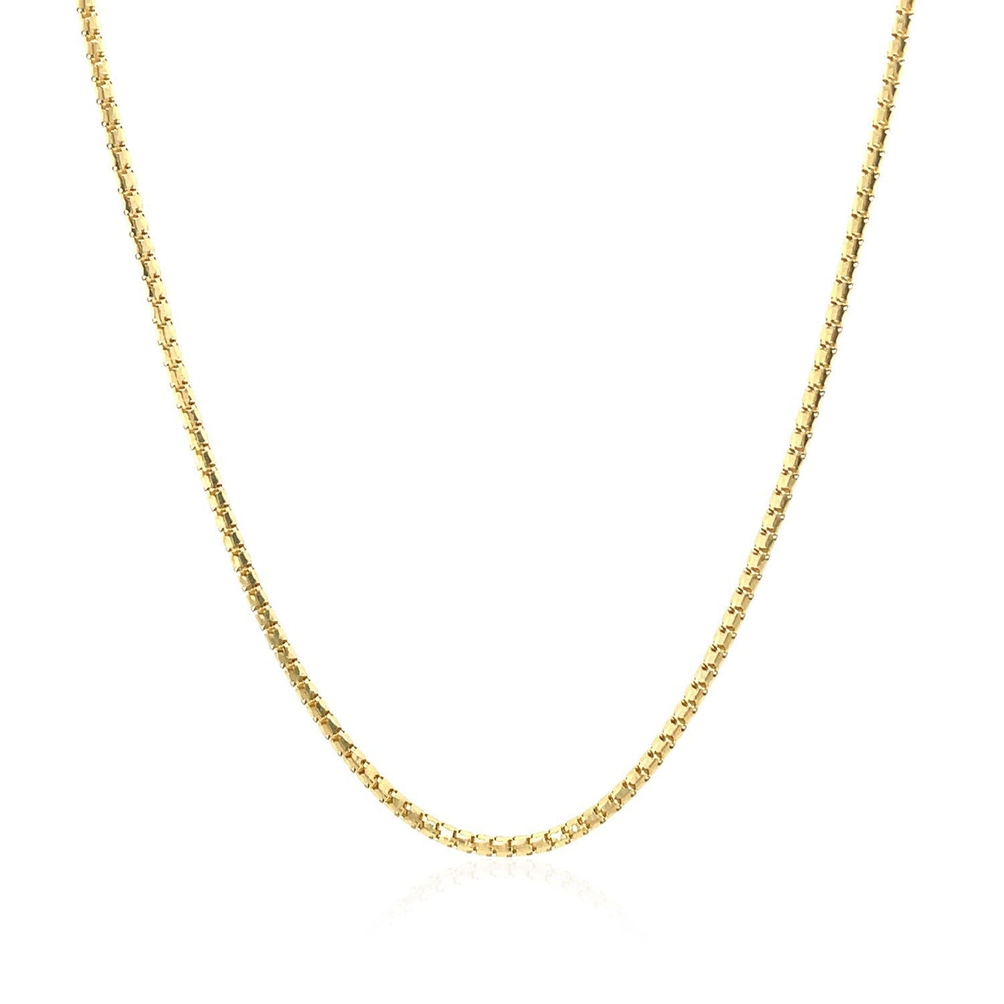 14k Yellow Gold Ice Chain Necklace - 1.3mm