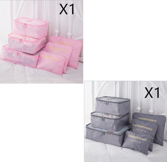 6-Piece Travel Storage Bag Set for Organized Packing