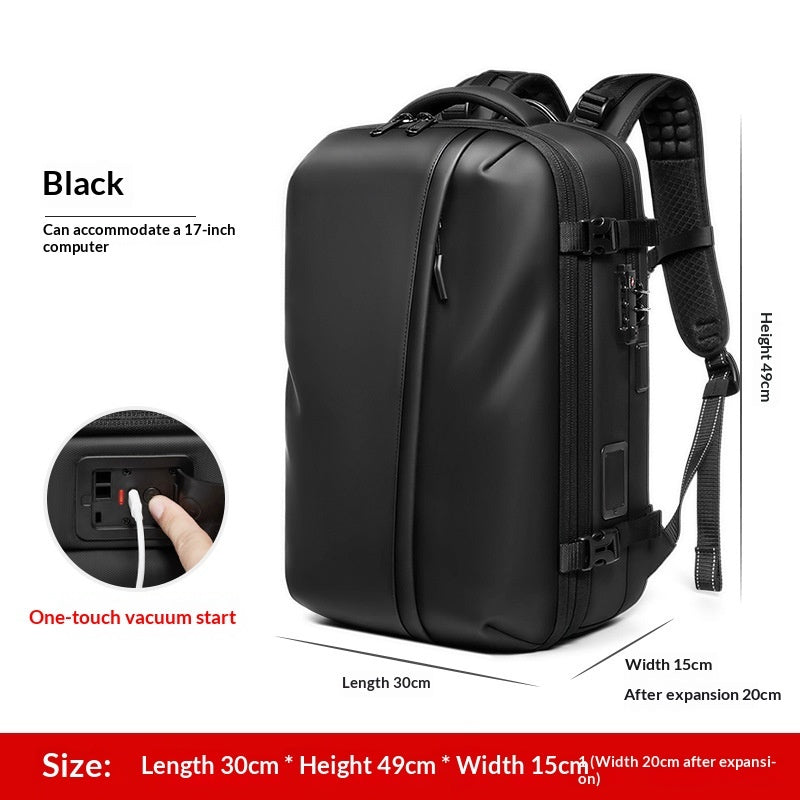 Sac à dos de voyage compressé pour hommes à grande capacité