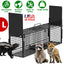 Trampa de Jaula para Animales Vivos de 40 pulgadas con 2 Puertas para Animales de Hasta 18lbs