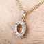 0.18 Carat White Diamond 14K Yellow Gold Semi Mount Pendant