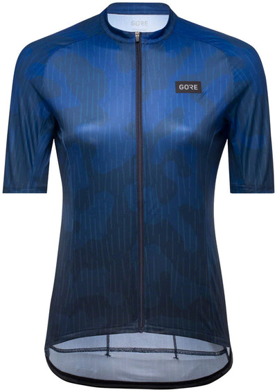 Maillot Gorewear Femme Camo Pluie Bleu - Grand