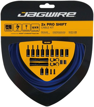 Jagwire Pro Shift Kit for Road and Mountain Bikes - SID Blue