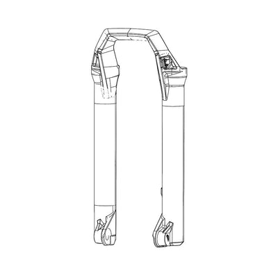RockShox ZEB Lower Leg - Gray 27.5"