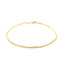 10k Yellow Gold Solid Diamond Cut Rope Bracelet - 1.5mm