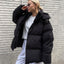 Parka en coton avec capuche amovible et style pour l'hiver