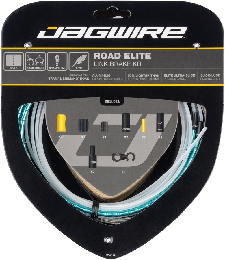 Jagwire Road Elite Link Brake Cable Kit - Celeste