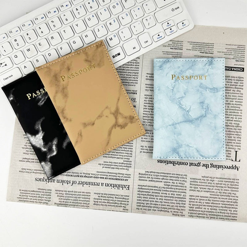 Marbling Passport Cover - Multifunctional Travel Accessory
