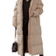 Hooded Solid Color Long Casual Zip Coat