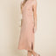 Vestido Midi Sin Mangas de Punto Acanalado Elegante para Mujeres
