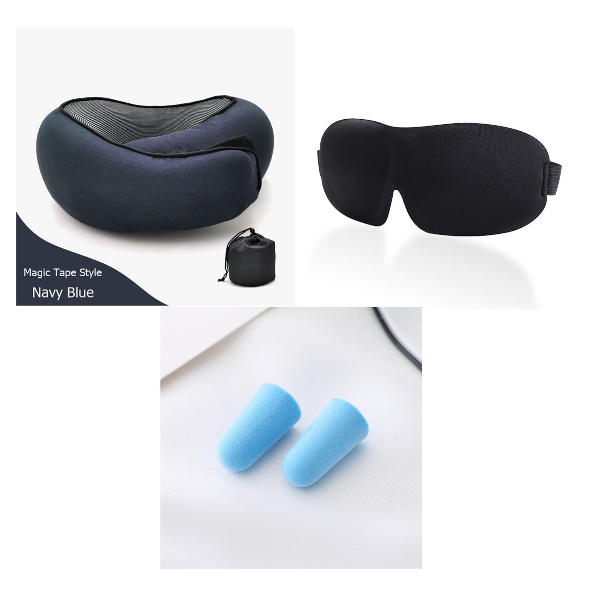 Premium Travel Neck Pillow - U-Shaped Memory Foam Cushion