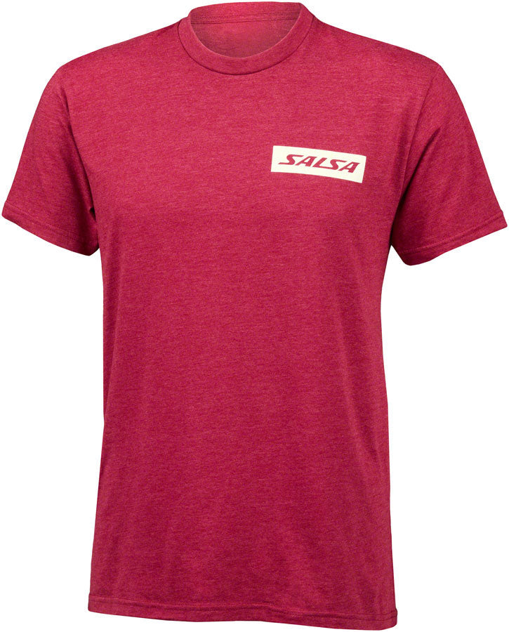 T-shirt à manches courtes avec logo Salsa - Unisexe Rouge Petit