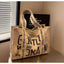 Grand Sac Fourre-Tout en Toile pour Femmes