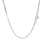 Rhodium Plated Sterling Silver Snake Chain Necklace