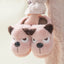 Warm and Cute Puppy Platform Non-Slip Cotton Slippers