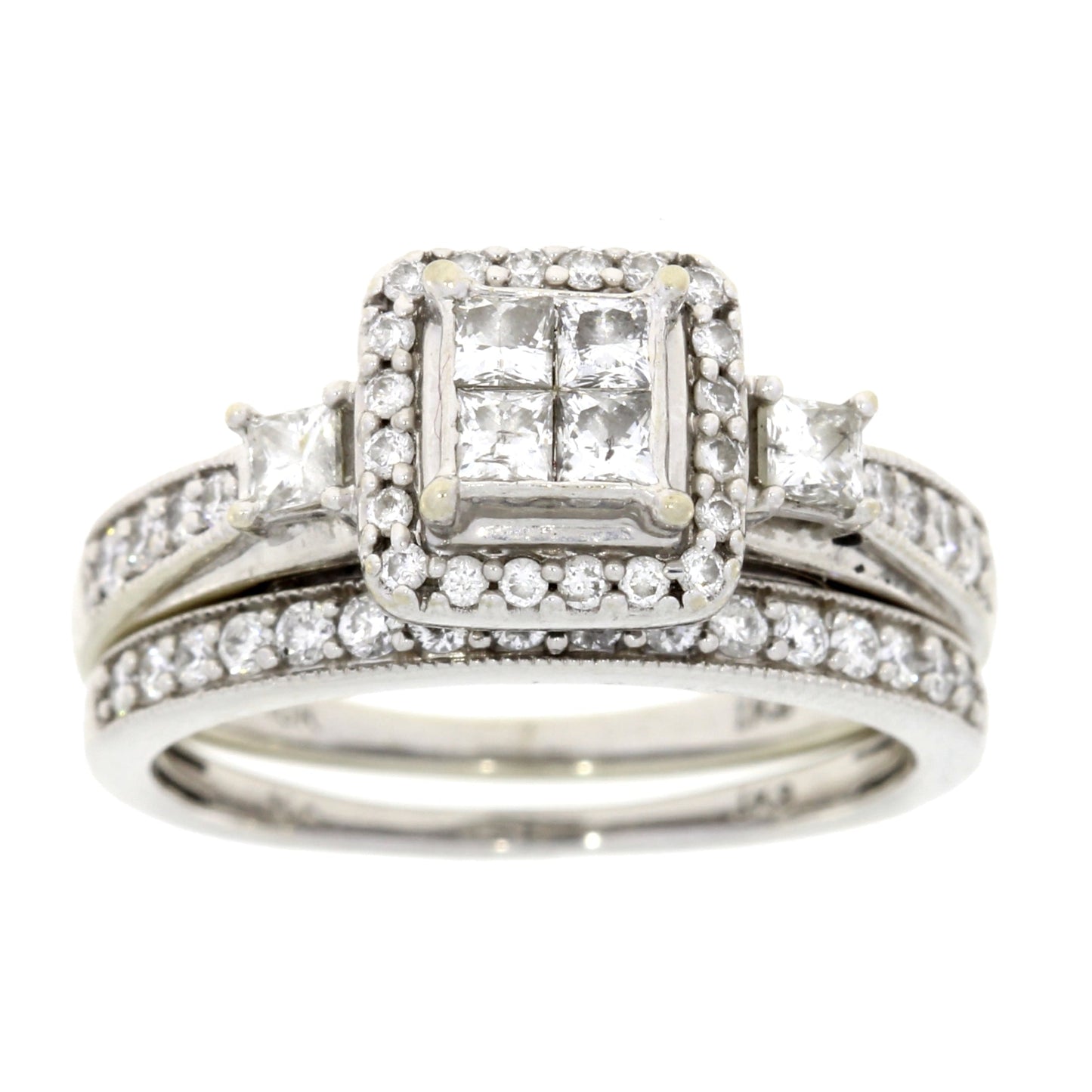 1.00ct Diamond Engagement Ring Set in 10KT White Gold