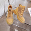 Genuine Leather Women's Thick Bottom Martin Boots