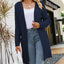 Women's Long Solid Color Sweater