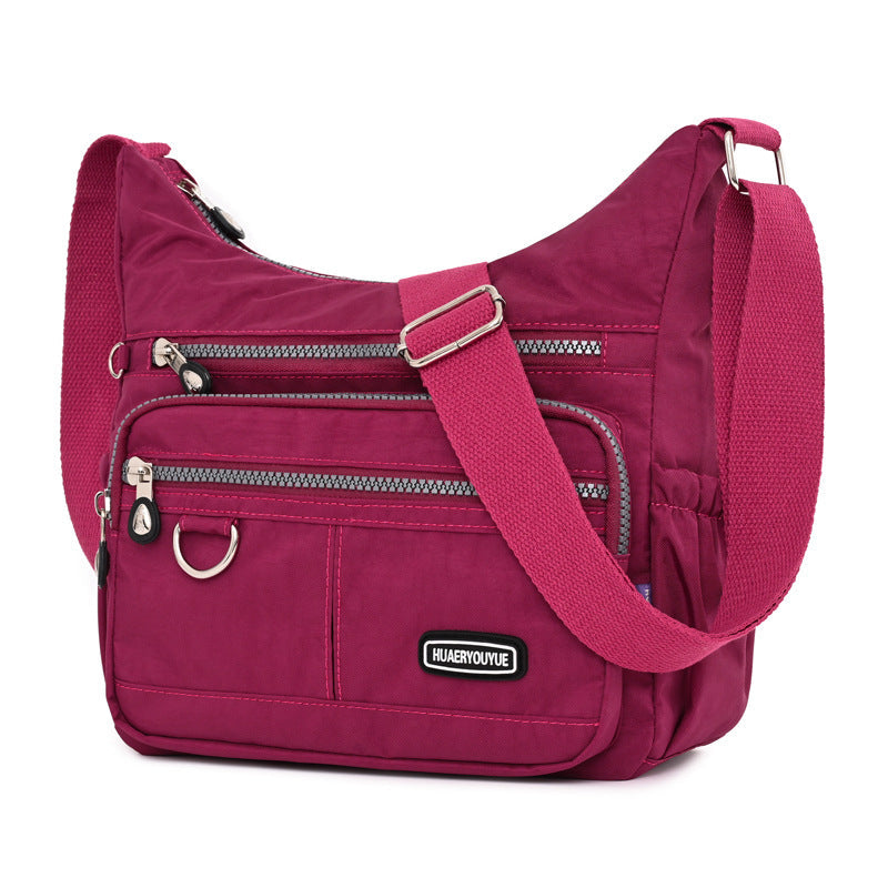 Bolso de hombro resistente al agua de nylon para mujer
