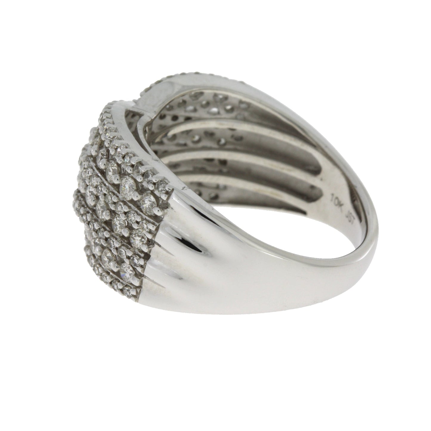 Genuine 1.00ct Diamond Ring in 10KT White Gold
