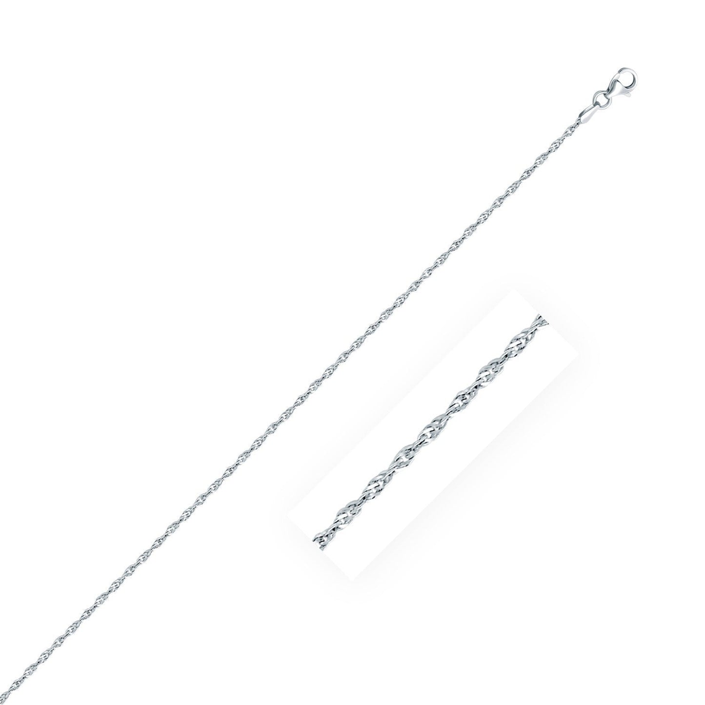 Cadena de Estilo Singapore de Plata Esterlina de 2.0mm