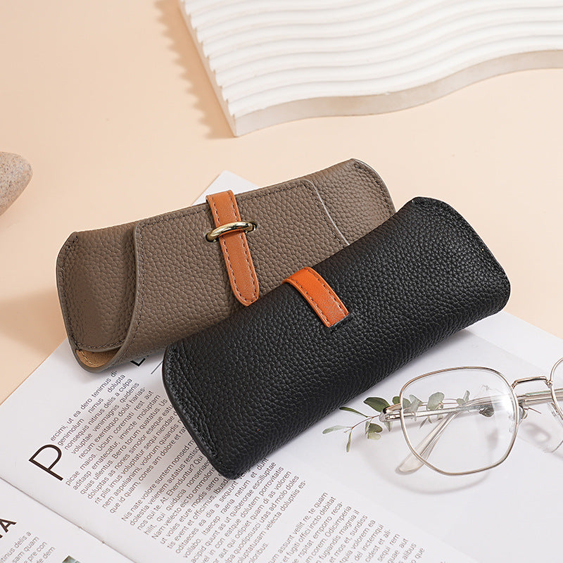 Étui de protection portable rétro exquis pour lunettes de soleil