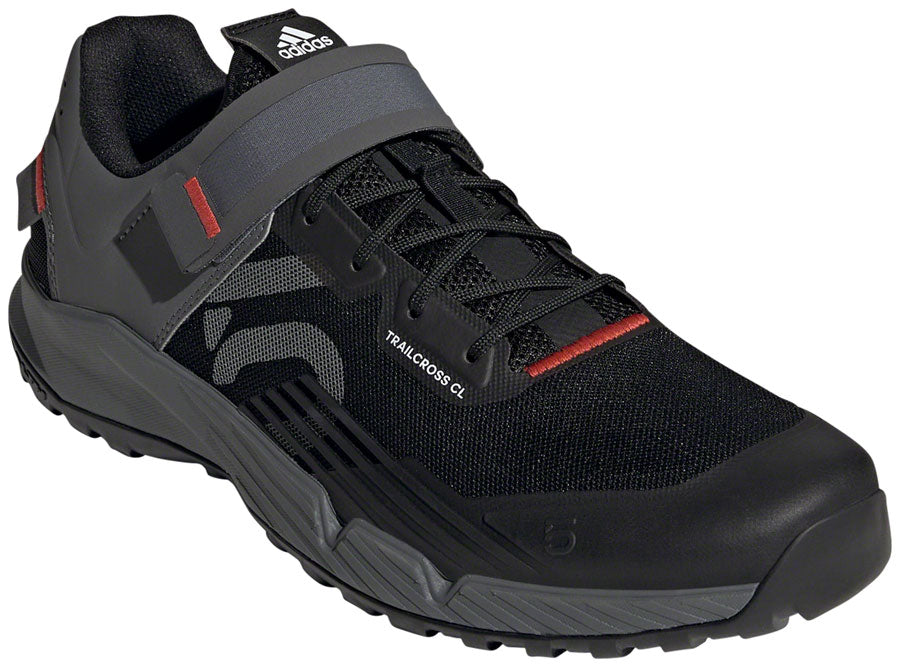 Five Ten Trailcross Mountain Clipless Shoes - Men's Core Black/Gray/Red 7