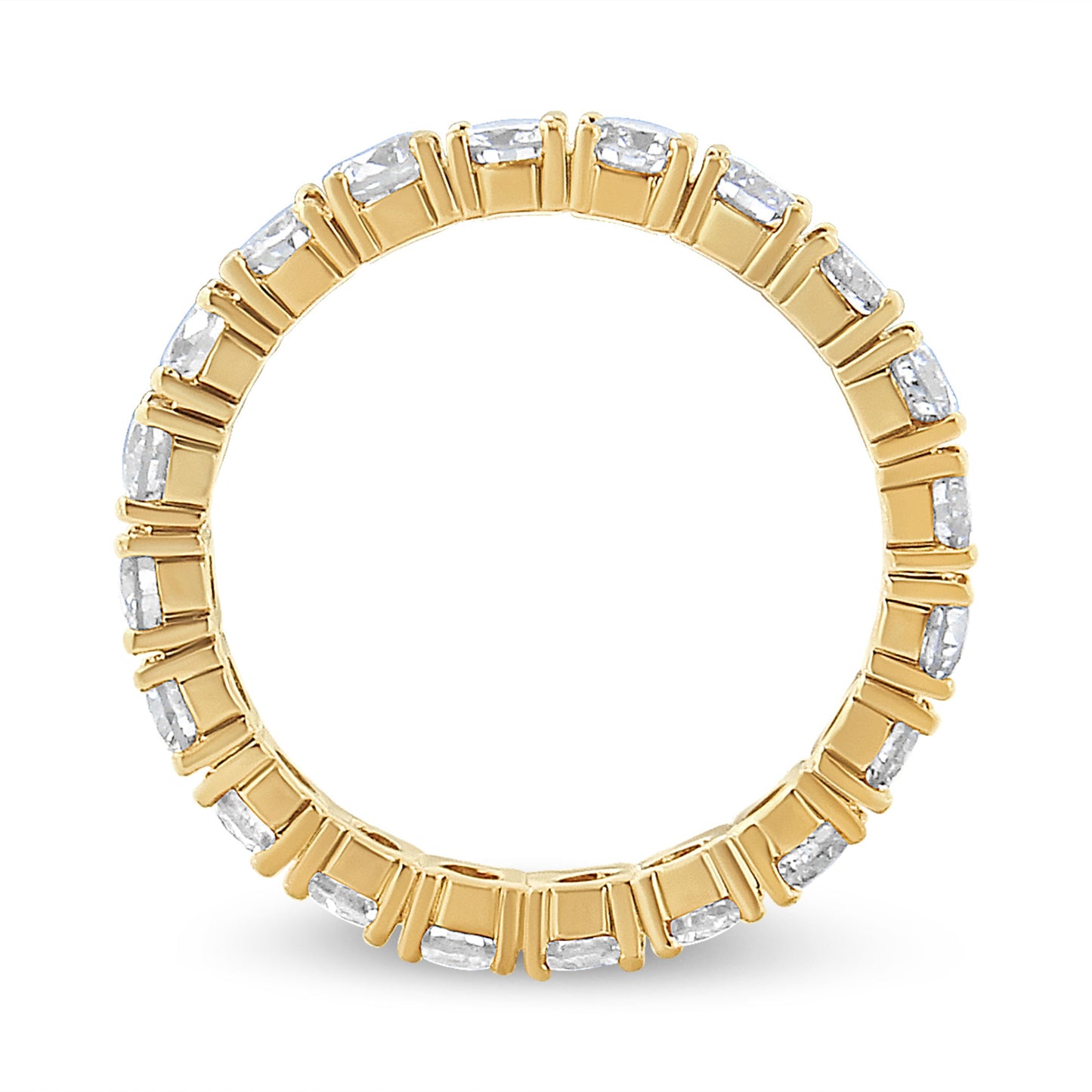 Anillo de Eternidad de Diamantes de 14K Oro Amarillo 2.00 Cttw - Talla 6.75