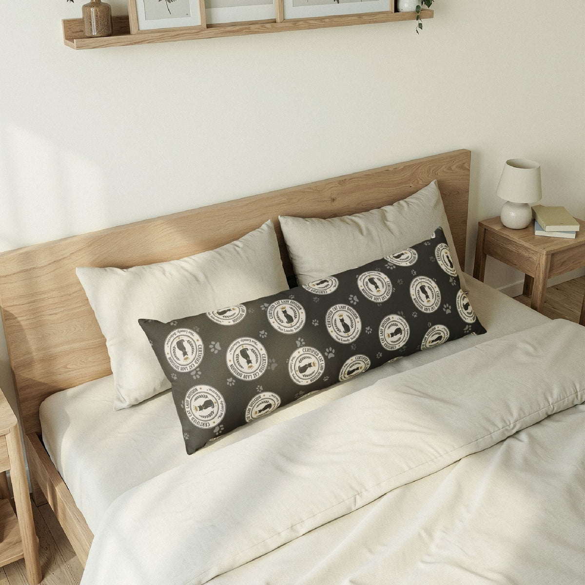 Coussin de corps de la division des amatrices de chats certifiées