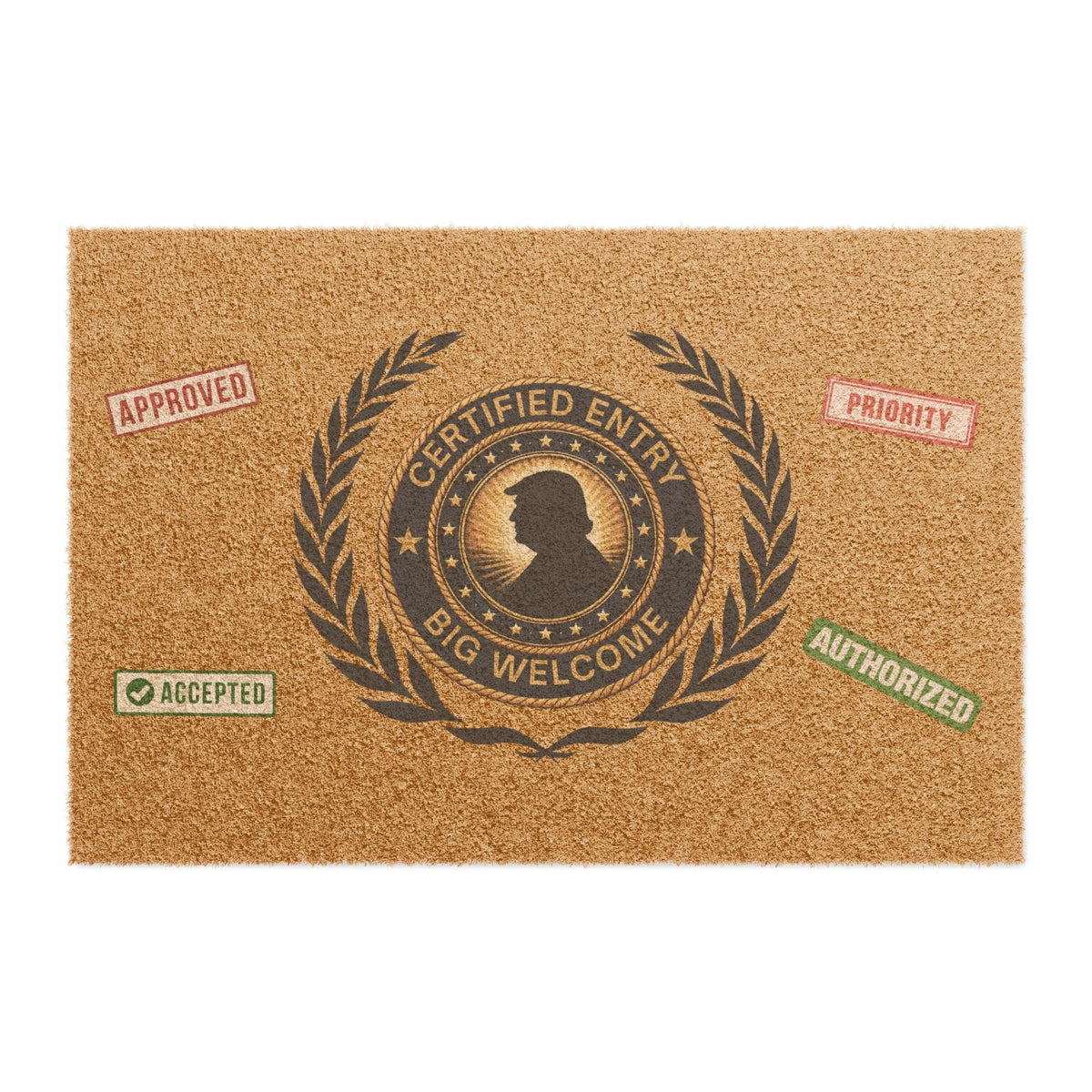 Grand Paillasson Parodique Politique Bienvenue