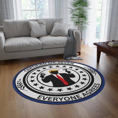 Tapis rond certifié Six-Sept