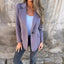 Ins Button Lapel Short Blazer Winter Fashion Commuter Jacket Outwear Women's Clothing - Korvel