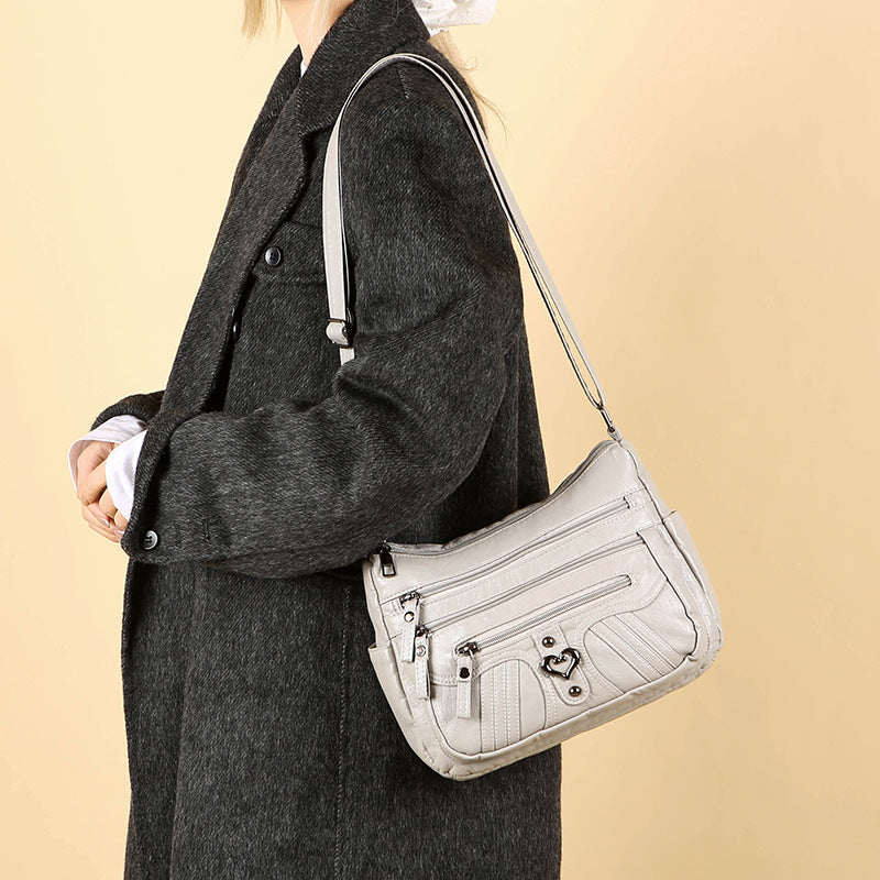 Multi-Pocket Practical Casual Shoulder Bag