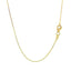 18k Yellow Gold Diamond Cut Cable Link Chain - 0.80 mm