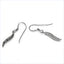 Boucles d'oreilles en argent sterling avec diamant noir véritable de 0,16 carat