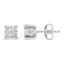 .925 Sterling Silver Round Brilliant-Cut Diamond Stud Earrings