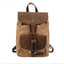 Mochila Casual de Cuero Crazy Horse Impermeable