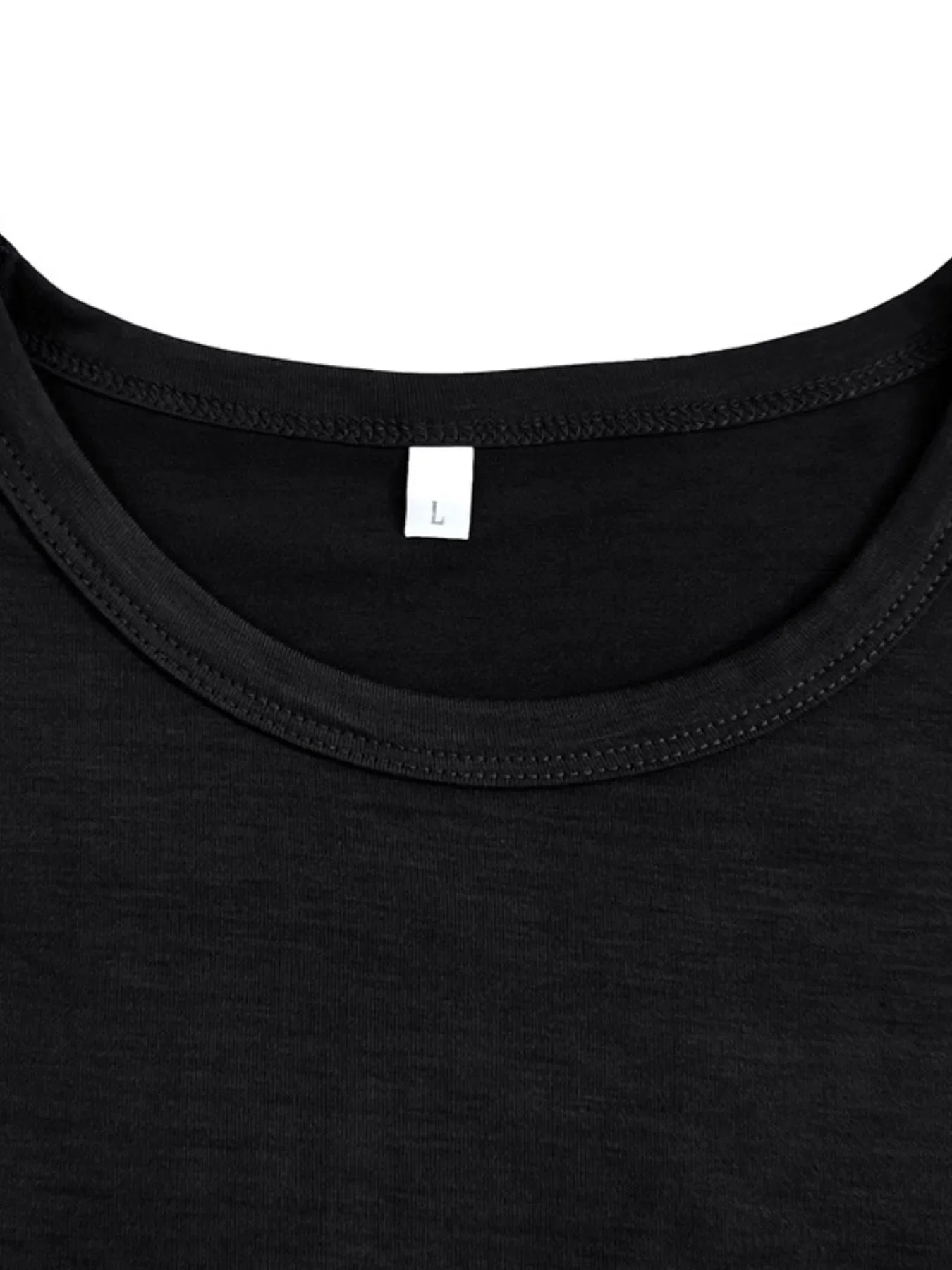 Camiseta de Cuello Redondo Clásica para Hombre en Tallas Grandes