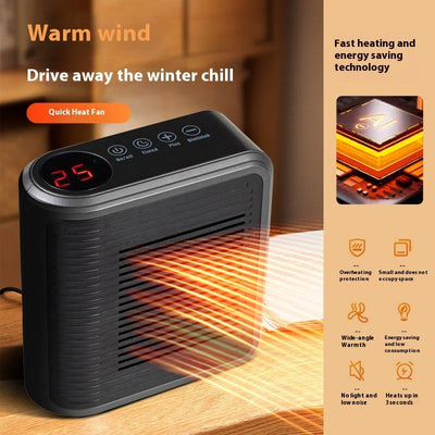 Mini Wall-Mounted Fan Heater - Multifunctional Climate Control