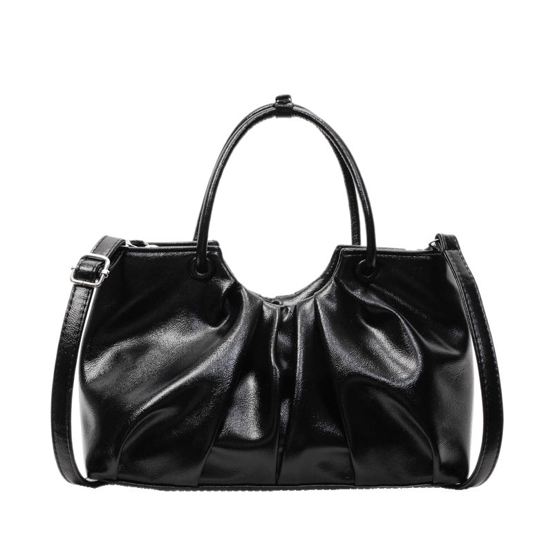 Bolso de hombro con forma de nube plisada Niche para mujeres
