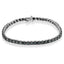 Bracelet de tennis en argent sterling .925 plaqué rhodium noir avec diamants - 7"
