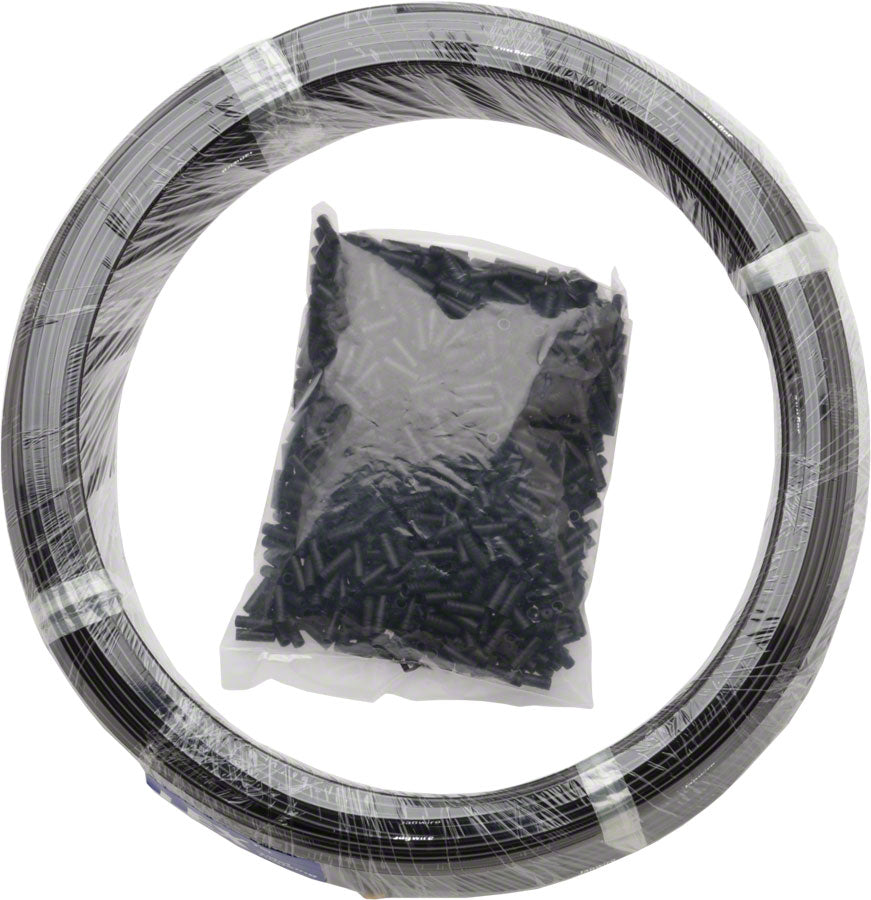 Jagwire Basics Carcasa de Desviador - Caja de Tienda de 200M 4mm con Tapones de Extremo