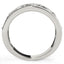 Bague à Motif Carré Sertie de Diamants en Or Blanc 14k