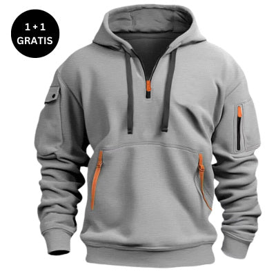 Dropped Shoulder Hooded Sweatshirt for All Sizes