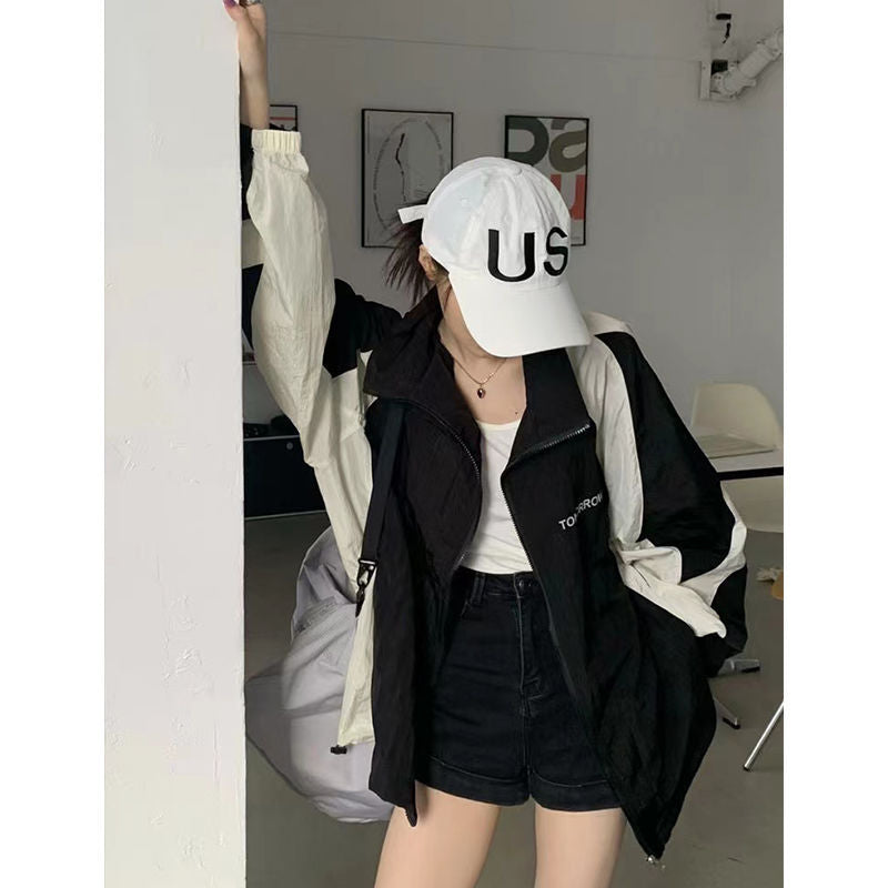 Retro Outdoor Windbreaker Jacket for Women