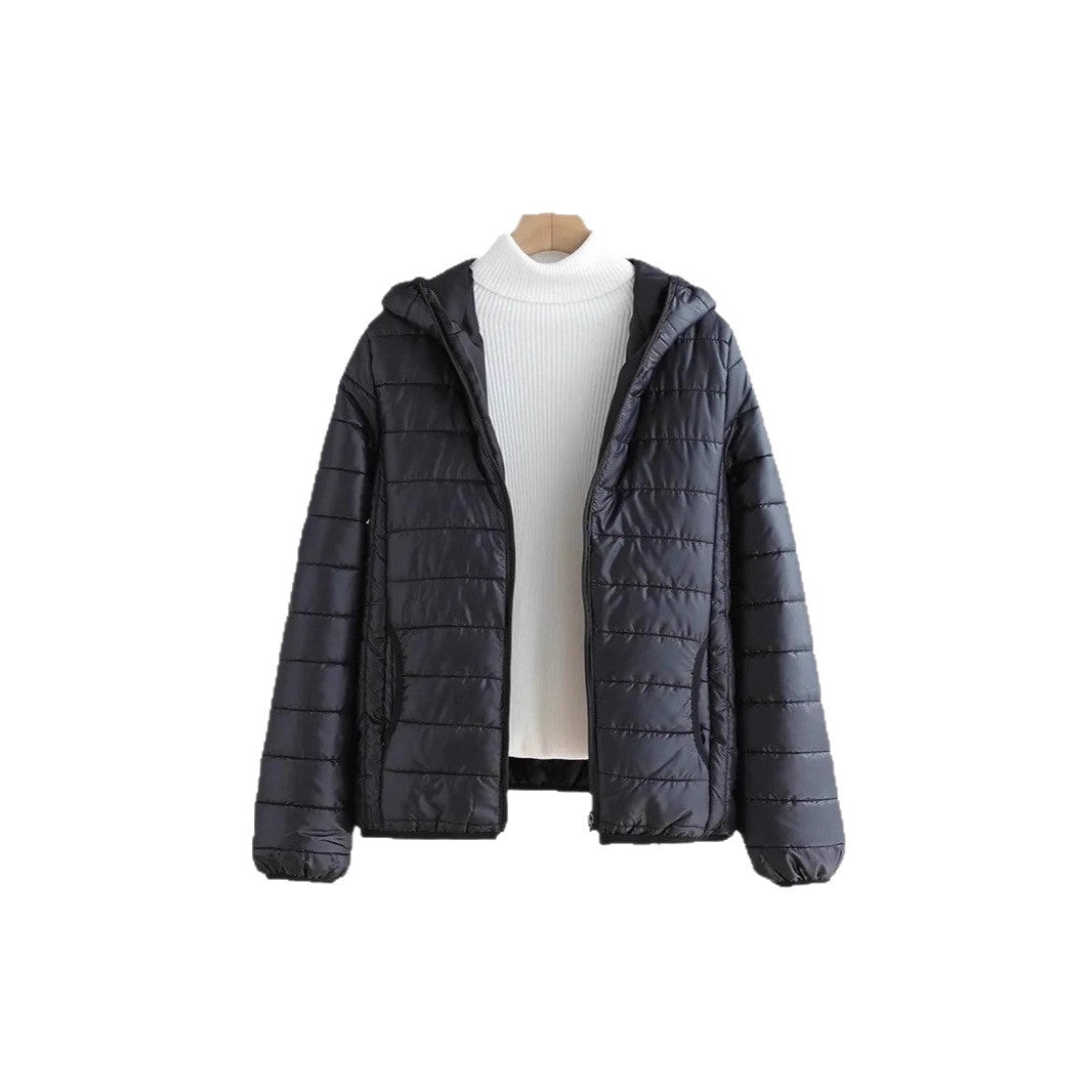 Chaqueta acolchada de algodón versátil para mujer
